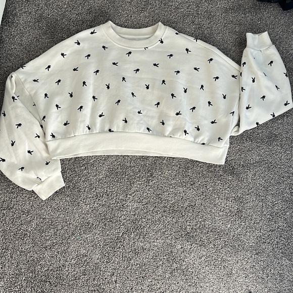 Playboy by PacSun Allover Bunny Classic Crew Neck Sweater size small - Picture 5 of 6